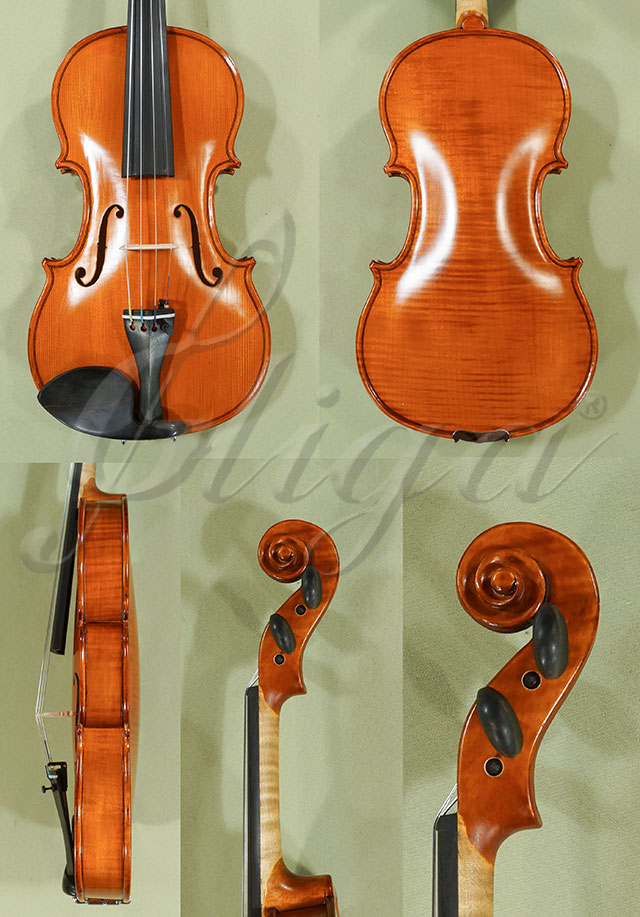 Antiqued 1/2 WORKSHOP GEMS 1 One Piece Back Violin  * Code: C8636
