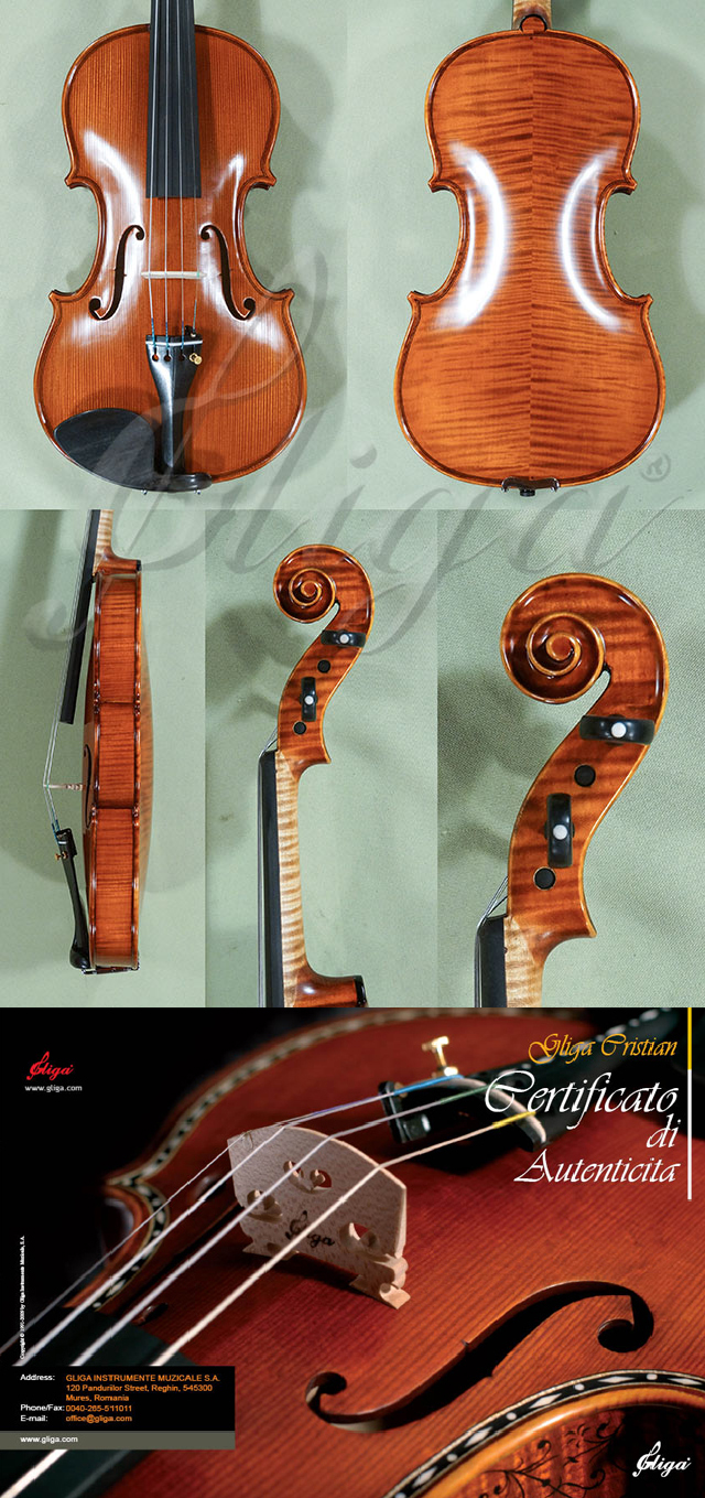 Antiqued 4/4 MAESTRO GLIGA Violin  * Code: D0434