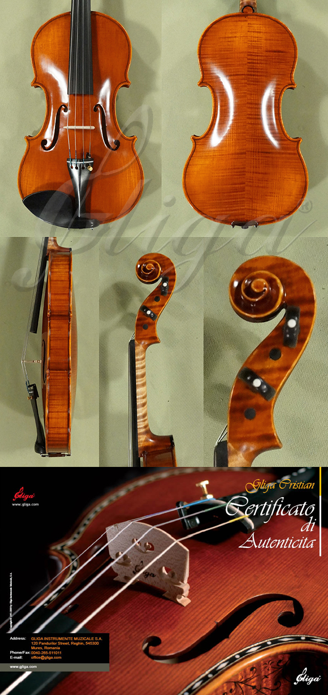 Antiqued 4/4 MAESTRO GLIGA Violin Guarnieri SUA  * Code: D0780