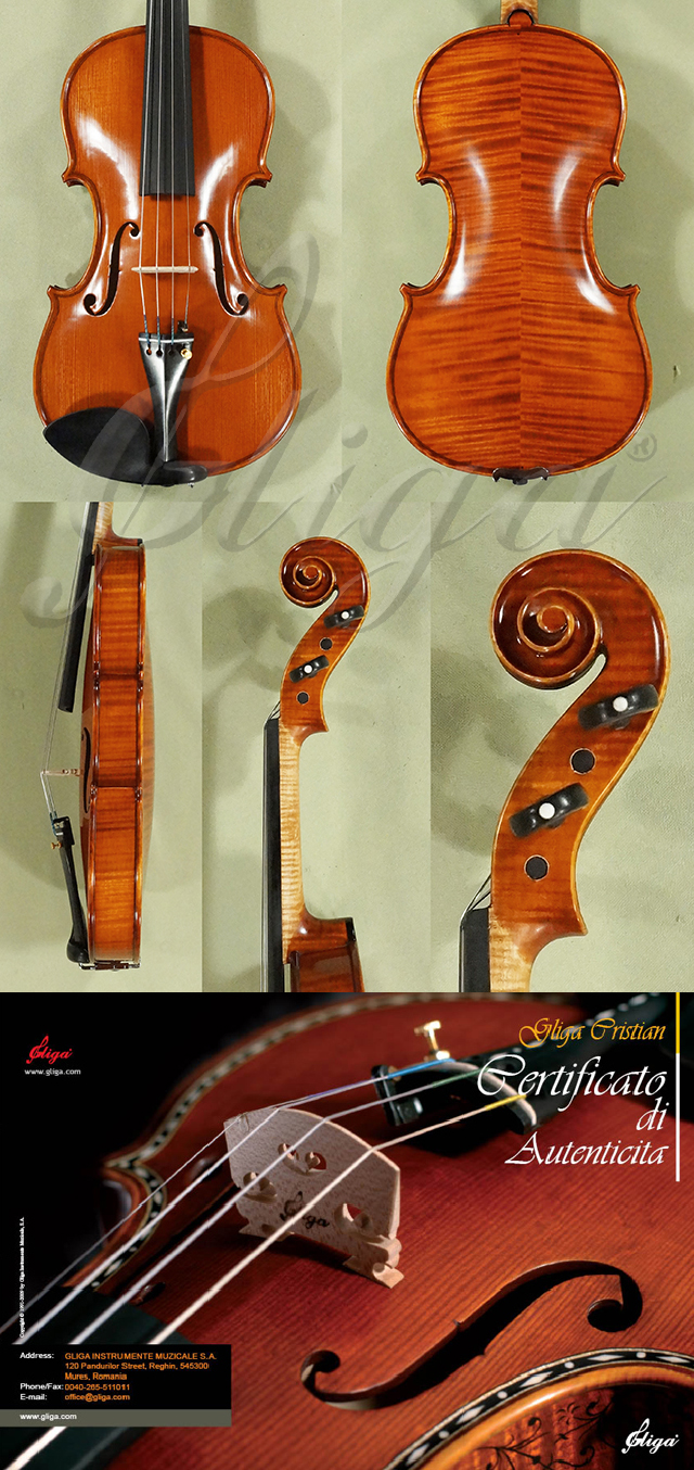 Antiqued 4/4 MAESTRO GLIGA Violin  * Code: D0782